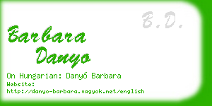 barbara danyo business card