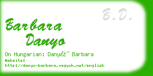 barbara danyo business card